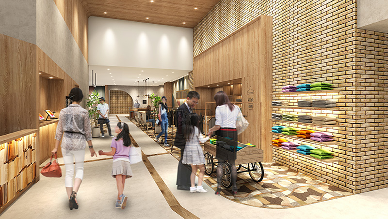 常設ショップ ウェア・トレーニング用品の販売エリア